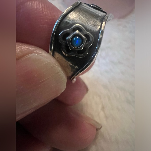 Vintage Shube’s Sterling Genuine Opal .925 Ring - Picture 6 of 9